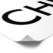 BEWAREN CALM EN MERRY CHRISTMAS - Achtergrond wijz Poster (Hoek)