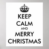 BEWAREN CALM EN MERRY CHRISTMAS - Achtergrond wijz Poster (Voorkant)