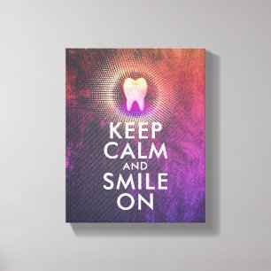 BEWAREN CALM EN SMILE OP Dentaal Clinic Roos Gold  Canvas Afdruk