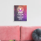 BEWAREN CALM EN SMILE OP Dentaal Clinic Roos Gold Canvas Afdruk (Insitu (Woonkamer))