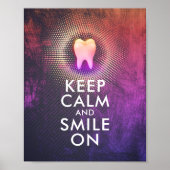 BEWAREN CALM EN SMILE OP Dentaal Clinic Roos Gold  Poster (Voorkant)