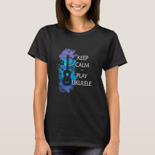 BEWAREN CALM EN SPELEN UKULELE Tribale kleurrijke T-shirt