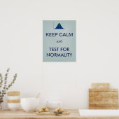 BEWAREN CALM en Test for Normality Statistics Poster (Keuken)