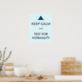 BEWAREN CALM en Test for Normality Statistics Poster (Keuken)