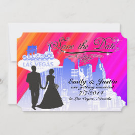 BEWAREN DE DATUURKAARTEN MET UITZICHT VAN LAS VEGA SAVE THE DATE