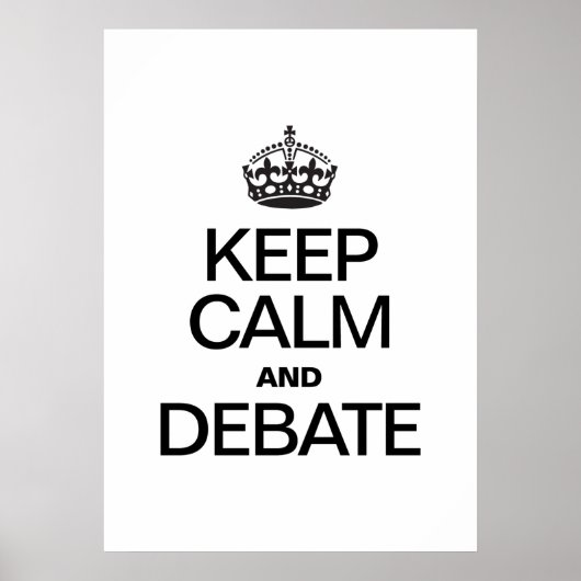 BEWAREN EN DEBAT POSTER (Voorkant)