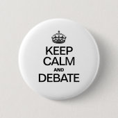 BEWAREN EN DEBAT RONDE BUTTON 5,7 CM (Voorkant)