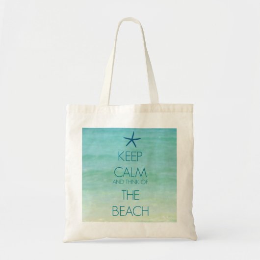 BEWAREN EN DENKEN VAN DE BEACH BAG TOTE BAG (Voorkant)