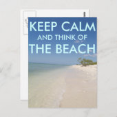 BEWAREN EN DENKEN VAN HET BEACH BRIEFKAART (Voorkant / Achterkant)