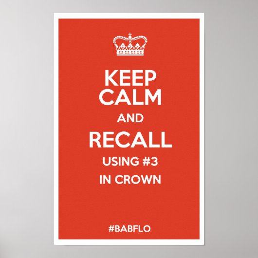 BEWAREN EN HERINNEREN POSTER (Voorkant)