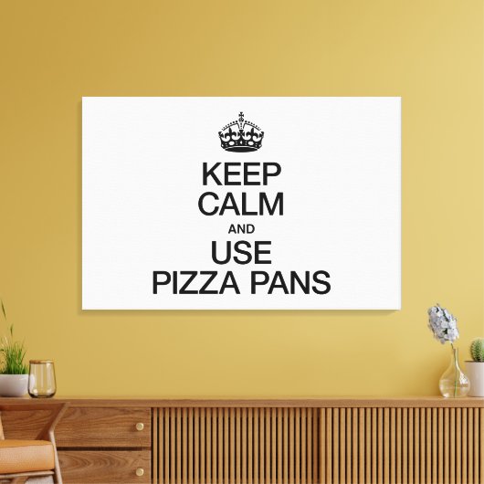 BEWAREN EN PIZZA-PANEN GEBRUIKEN CANVAS AFDRUK (Insitu (Woonkamer))