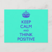 BEWAREN EN POSITIEF DENKEN BRIEFKAART (Voorkant)