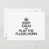 BEWAREN EN SPELEN VAN DE FLUGELHORN BRIEFKAART (Voorkant / Achterkant)