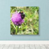 Bewaren in bubbel canvas afdruk (Insitu (Houten vloer))
