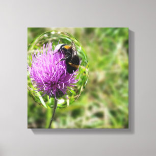 Bewaren in bubbel canvas afdruk