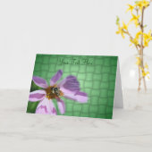 Bewaren op roze kosmos - ventilatorkaart voor Natu Kaart (Gele Bloem)