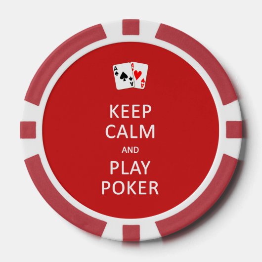 BEWAREN VAN aangepaste CALM- EN SPEELPOKERchips Pokerchips (Voorkant)