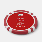 BEWAREN VAN aangepaste CALM- EN SPEELPOKERchips Pokerchips (Enkel)