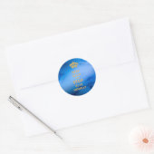 BEWAREN VAN BEREKENING EN STOP BLAUW MAANDAG - STI RONDE STICKER (Envelop)