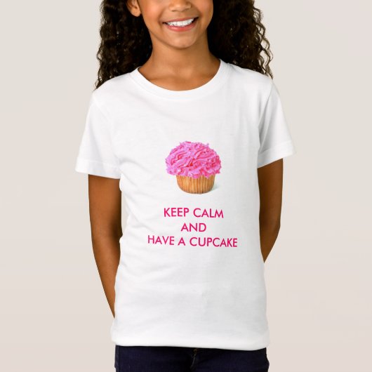 BEWAREN VAN CALM EN EEN CUPCAKE T-SHIRT (Voorkant)