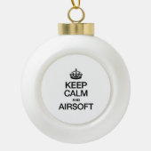 BEWAREN VAN CALM EN LUCHTVAARTUIGEN KERAMISCHE BAL ORNAMENT (Voorkant)