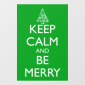 BEWAREN VAN CALM EN MERRY RAAMSTICKER (Vel)