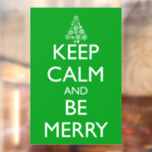BEWAREN VAN CALM EN MERRY RAAMSTICKER (Vel 2)