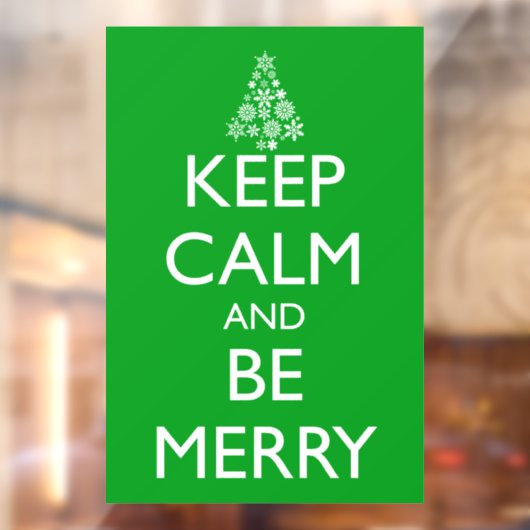 BEWAREN VAN CALM EN MERRY RAAMSTICKER (Vel 2)