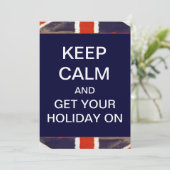 BEWAREN VAN CALM Holiday Party Kaart (Staand voorkant)