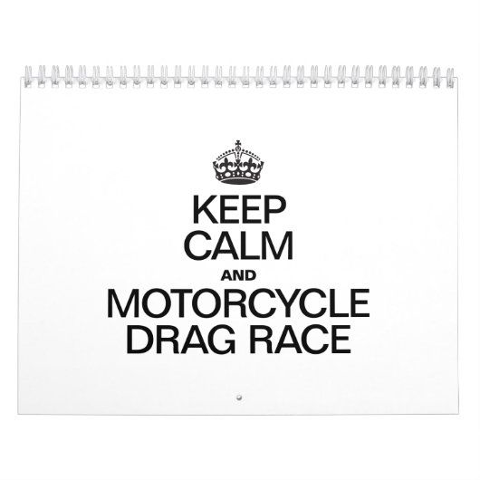 BEWAREN VAN DE KALK- EN MOTORCYCLUSDRAGSRACE KALENDER (Hoes)