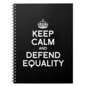 BEWAREN VAN DE KALK EN VERDEDIGEN VAN DE GELIJKHEI NOTITIEBOEK (Voorkant)