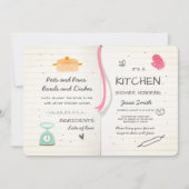 Bewaren van de Keukenbridal Uitnodiging het Koken (Voorkant)