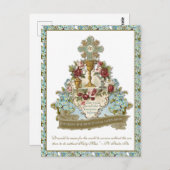 BEWAREN VAN DE TRADITIONELE LATIJNMASSA CATHOLIEKE BRIEFKAART (Voorkant / Achterkant)