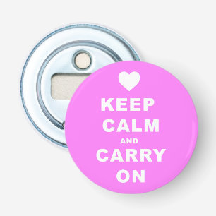 BEWAREN VAN EEN DRAAGBAAR OP Roze Button Flesopener