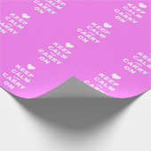 BEWAREN VAN EEN DRAAGBAAR OP Roze Cadeaupapier (Hoek)