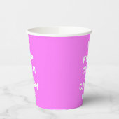 BEWAREN VAN EEN DRAAGBAAR OP Roze Papieren Bekers (Links)