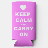 BEWAREN VAN EEN DRAAGBAAR OP Roze Seltzer Blikjeskoeler (Achterkant)