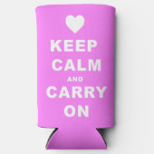 BEWAREN VAN EEN DRAAGBAAR OP Roze Seltzer Blikjeskoeler (Voorkant)