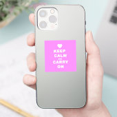 BEWAREN VAN EEN DRAAIEN OP PINK STICKER (Telefoon)