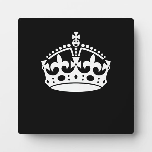 BEWAREN VAN HET KROEIENsymbool VAN DE KALP op Zwar Fotoplaat (Voorkant)