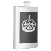 BEWAREN VAN HET KROEIENsymbool VAN DE KALP op Zwar Heupfles (Rechts)