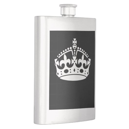 BEWAREN VAN HET KROEIENsymbool VAN DE KALP op Zwar Heupfles (Rechts)