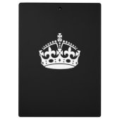 BEWAREN VAN HET KROEIENsymbool VAN DE KALP op Zwar Klembord (Achterkant)