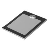 BEWAREN VAN HET KROEIENsymbool VAN DE KALP op Zwar Notitieblok (Linkerzijde)