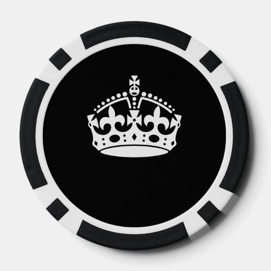 BEWAREN VAN HET KROEIENsymbool VAN DE KALP op Zwar Poker Chips (Achterkant)