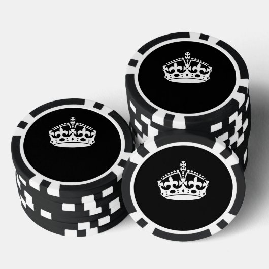 BEWAREN VAN HET KROEIENsymbool VAN DE KALP op Zwar Poker Chips (Opstapeling)
