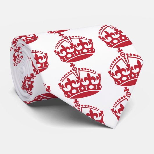 BEWAREN VAN HET rode kroon Stropdas (Opgerold)