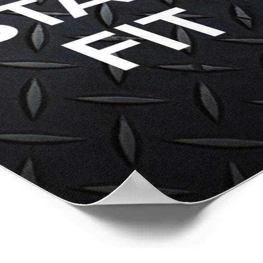 BEWAREN VAN KALK EN BLIJVEN POSTER (Hoek)