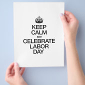 BEWAREN VAN KALK EN CELEBRATE ARBEIDSDAG FLYER (Hand)