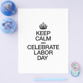 BEWAREN VAN KALK EN CELEBRATE ARBEIDSDAG FLYER (Enkel)